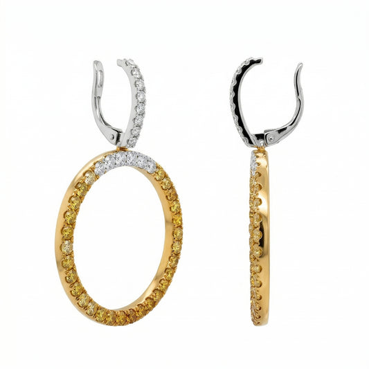 Yellow Diamond Spectrum Earrings