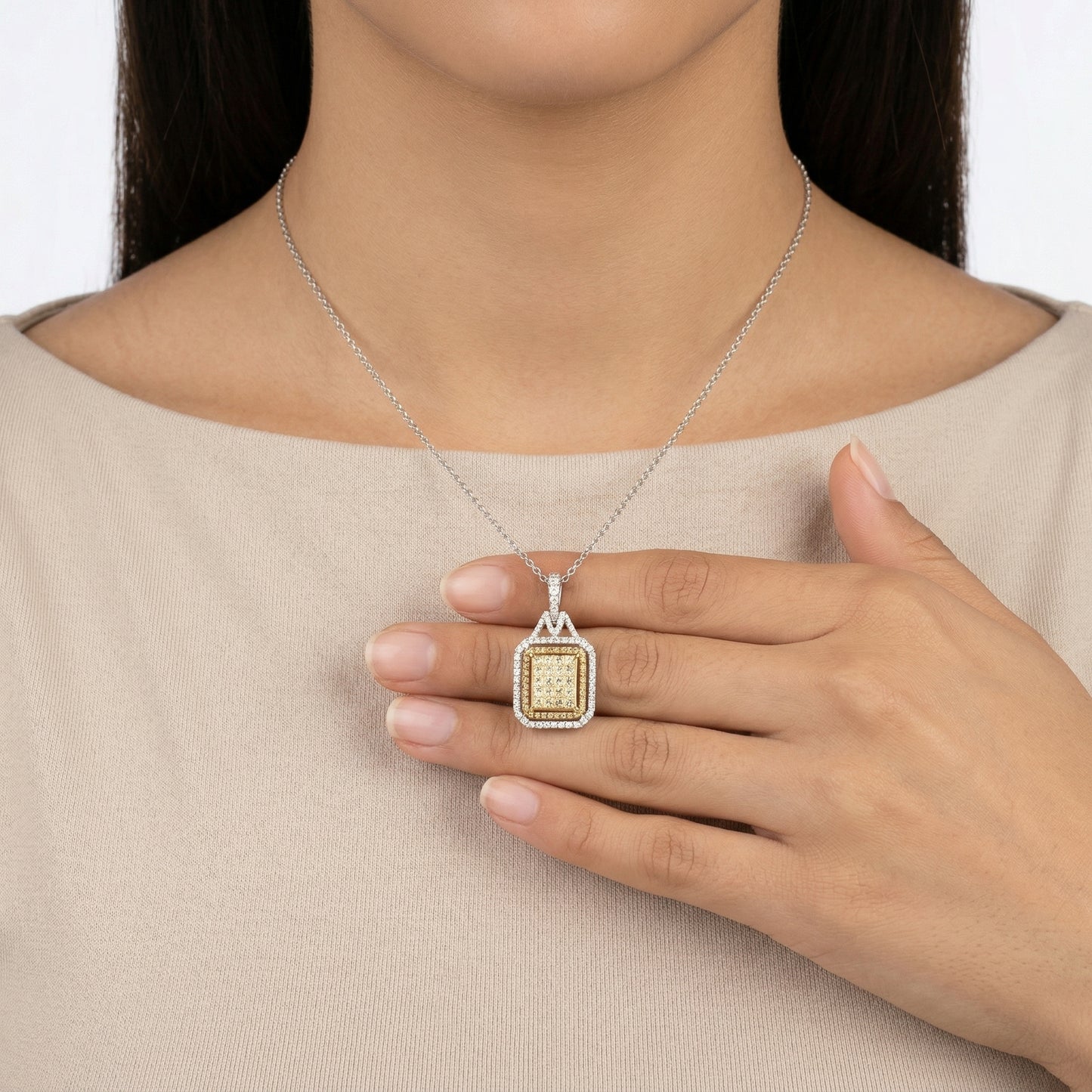 Fancy Yellow Diamond Pendant