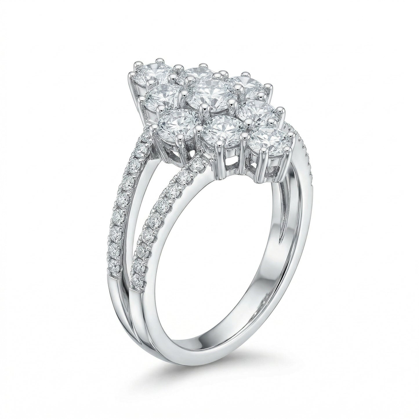 Diamond Honeycomb Ring