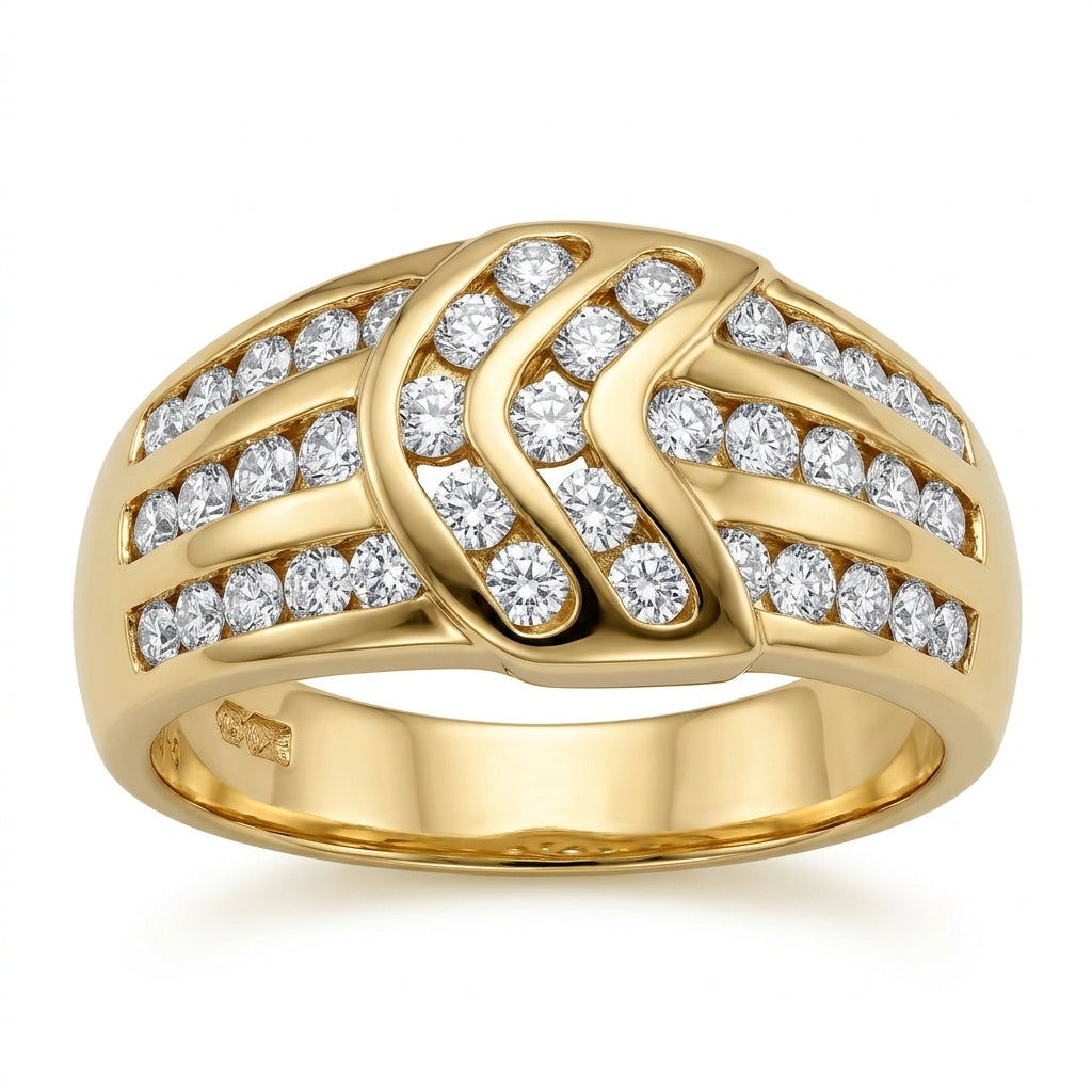 40-Diamond Channel Ring