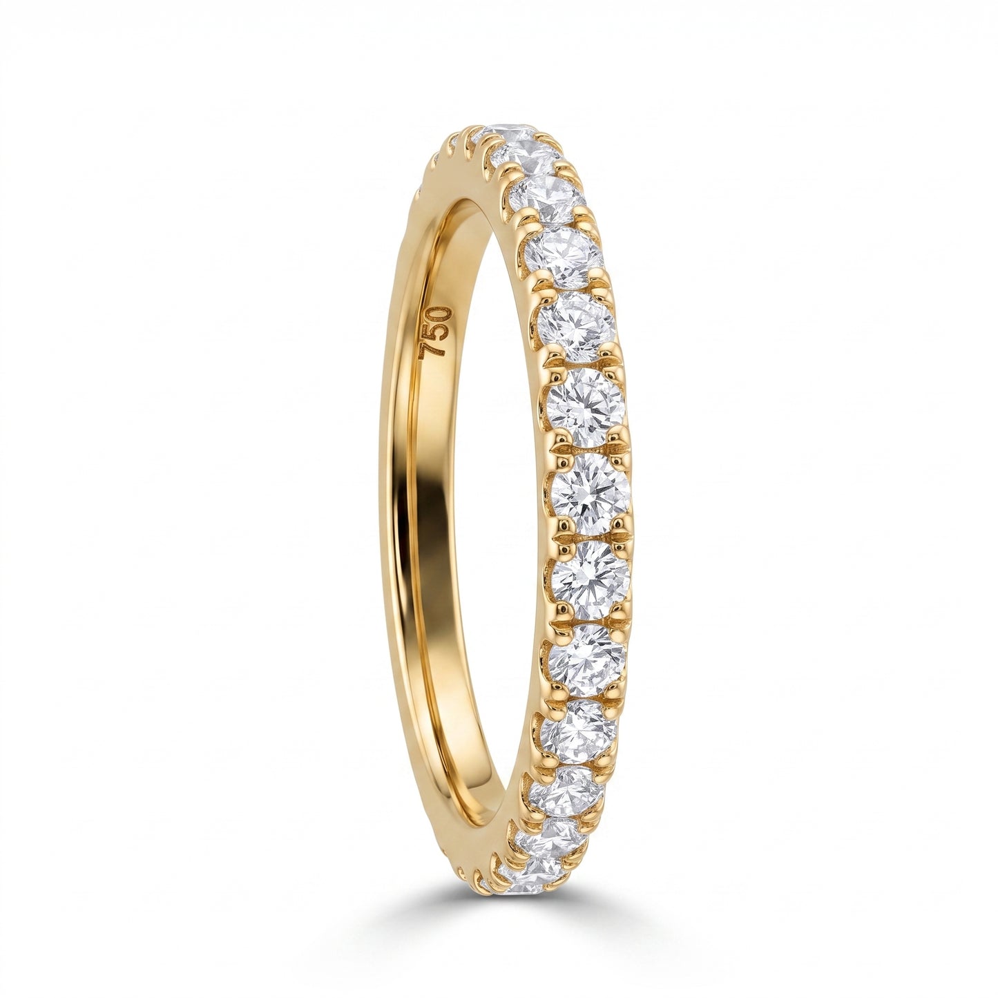 18-Diamond Half-Eternity Band Ring