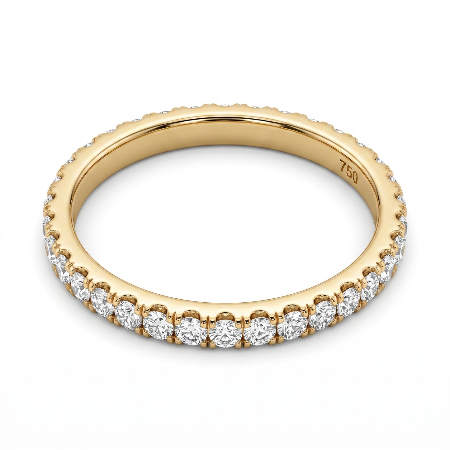 18-Diamond Half-Eternity Band Ring