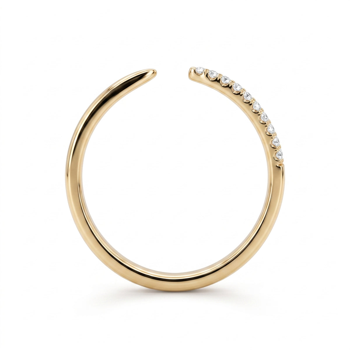 9-Diamond Open Shank Ring