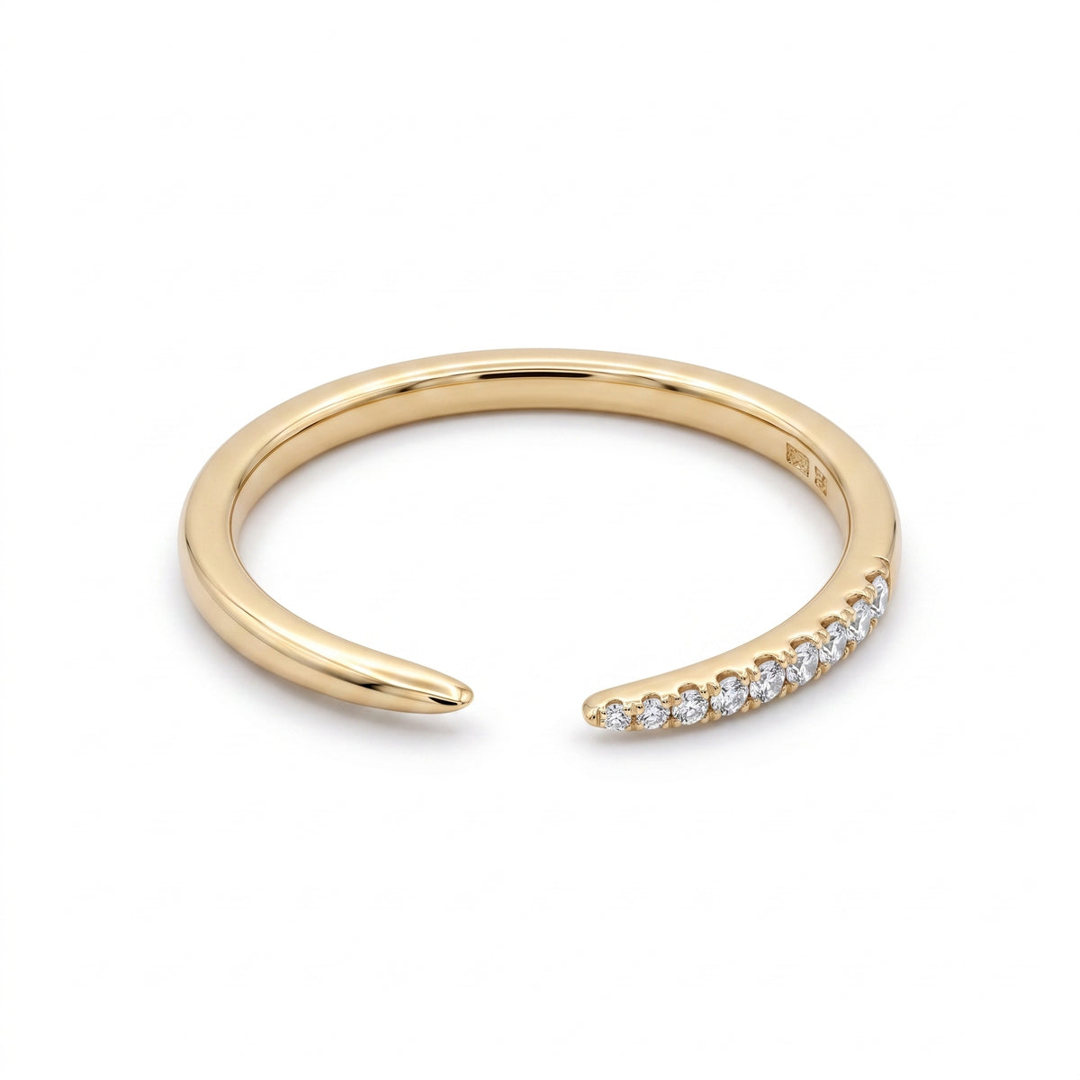 9-Diamond Open Shank Ring