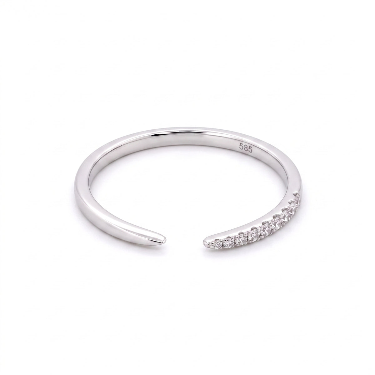 9-Diamond Open Shank Ring