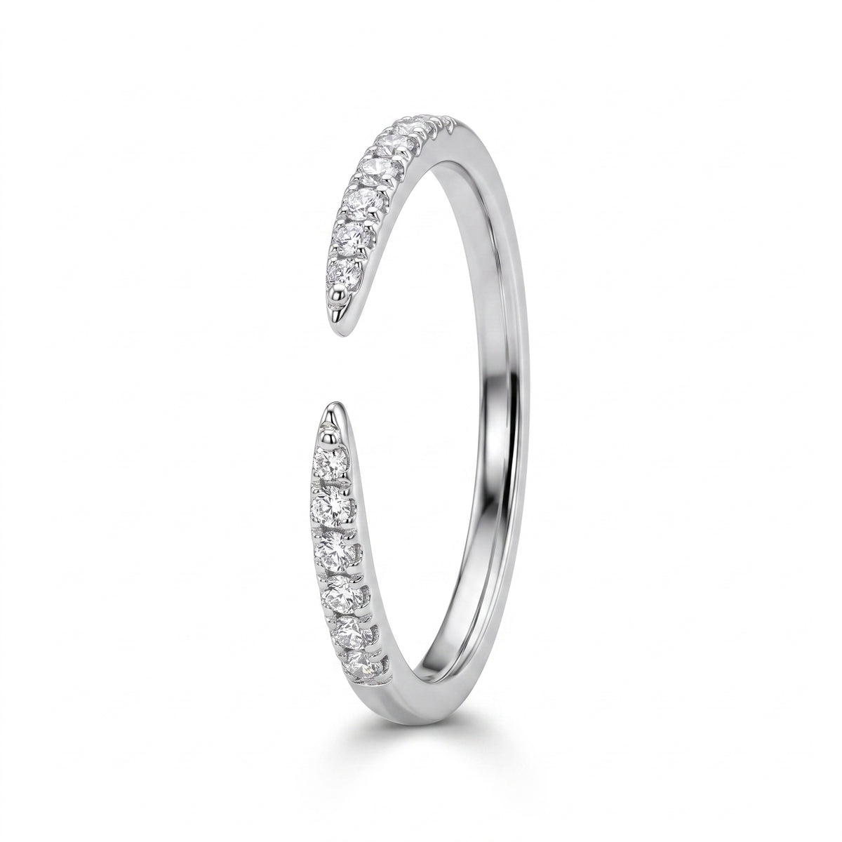18-Diamond Open Shank Ring