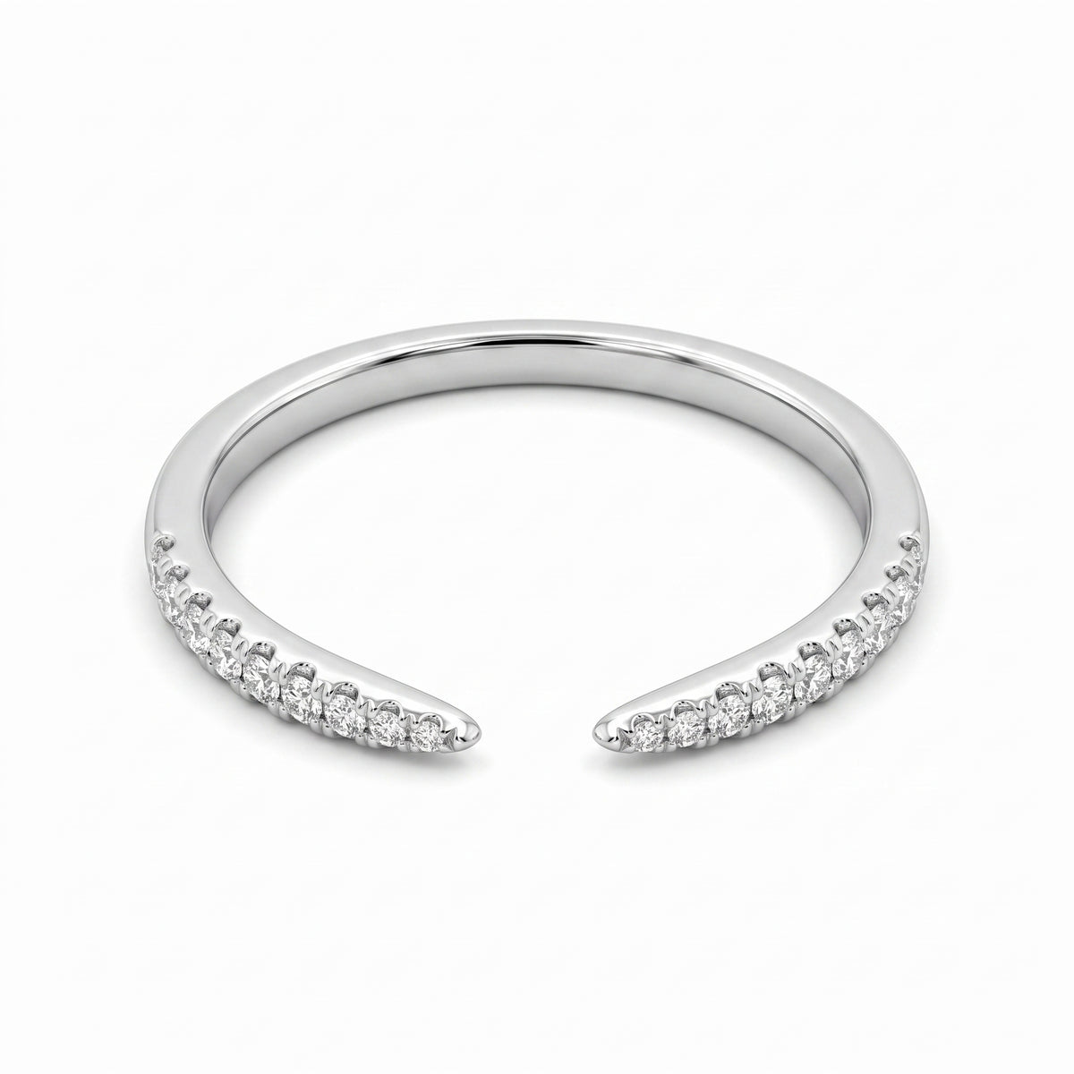 18-Diamond Open Shank Ring