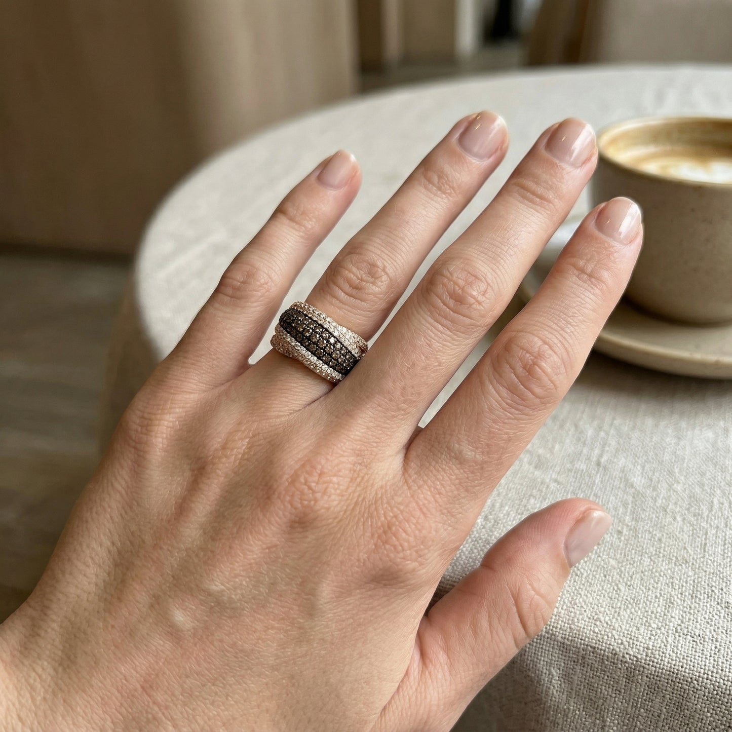 Brown Diamond Ring