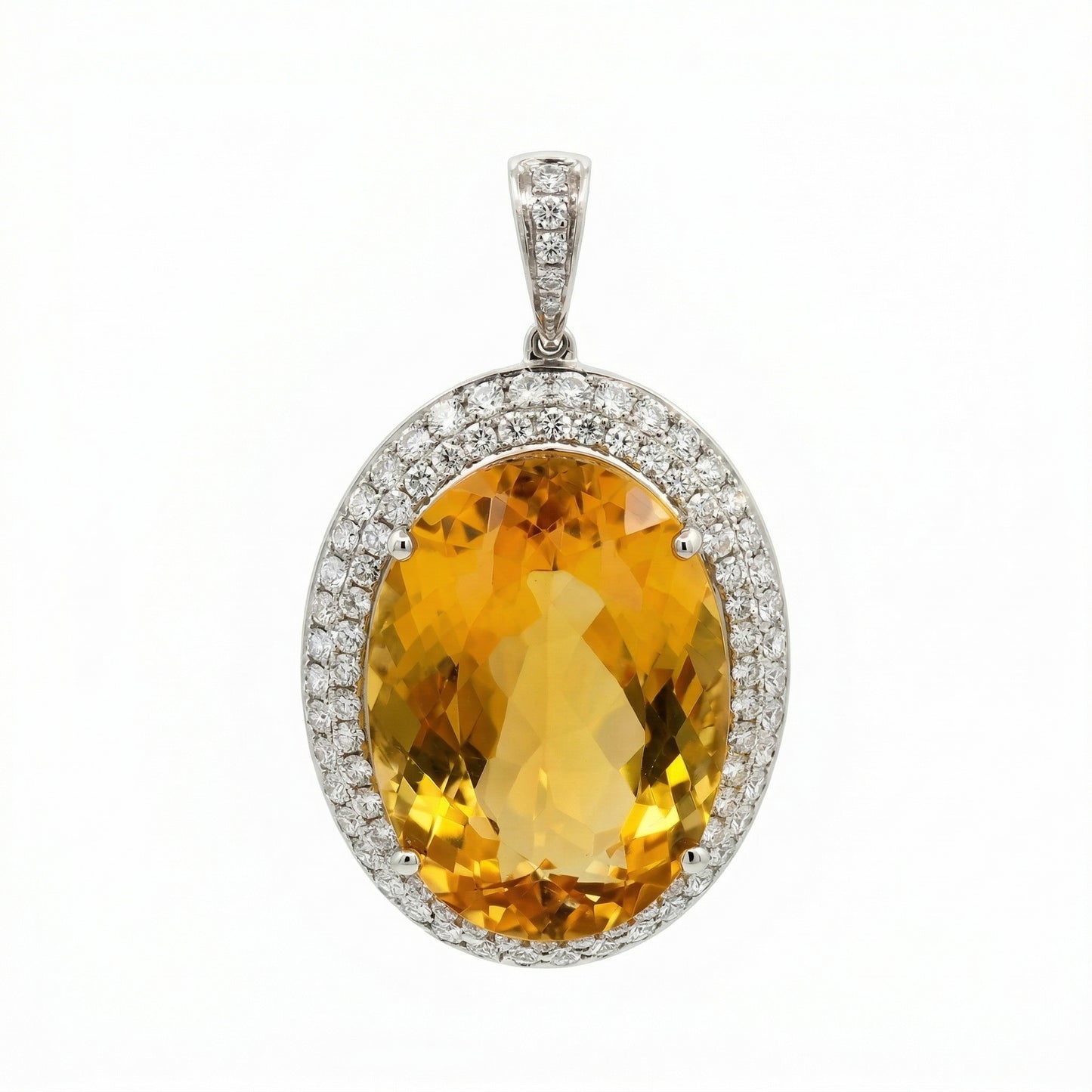 20.31 carat Golden Beryl Pendant