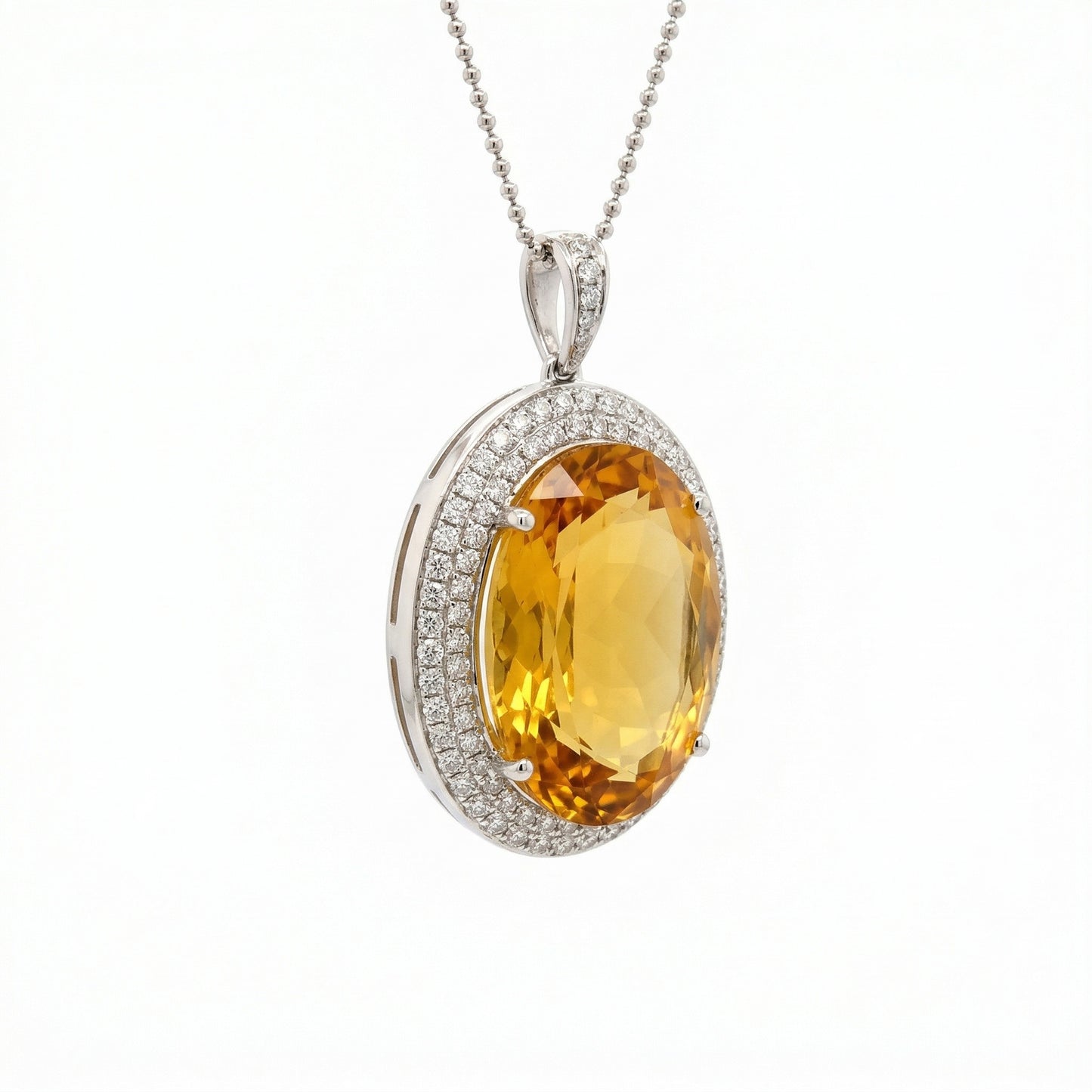 20.31 carat Golden Beryl Pendant