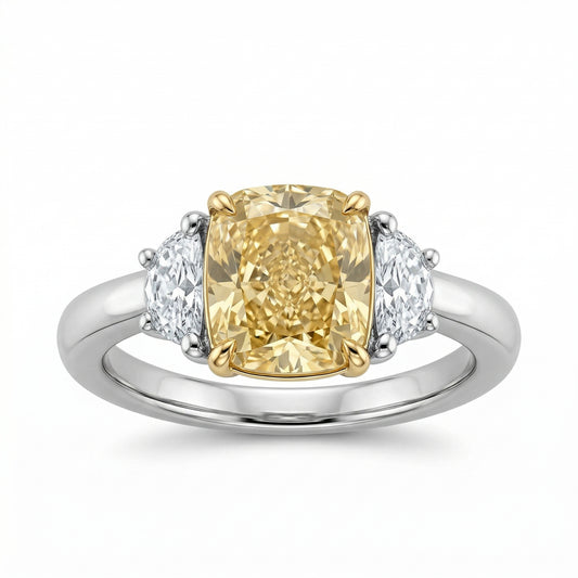 1.70ct Internally Flawless Yellow Diamond Ring