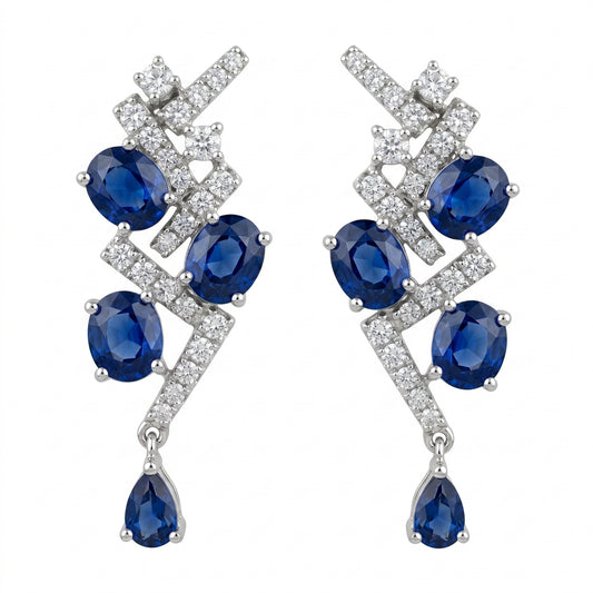 Sapphire Constellation Earrings