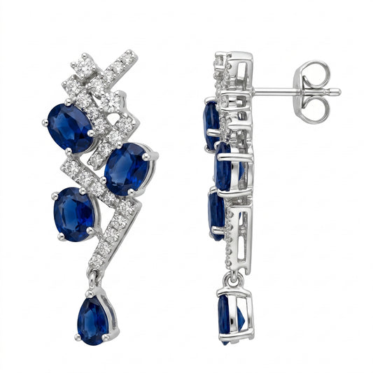 Sapphire Constellation Earrings