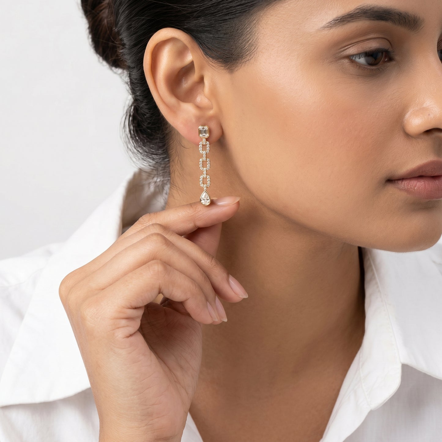 Luxe Link Diamond Drops