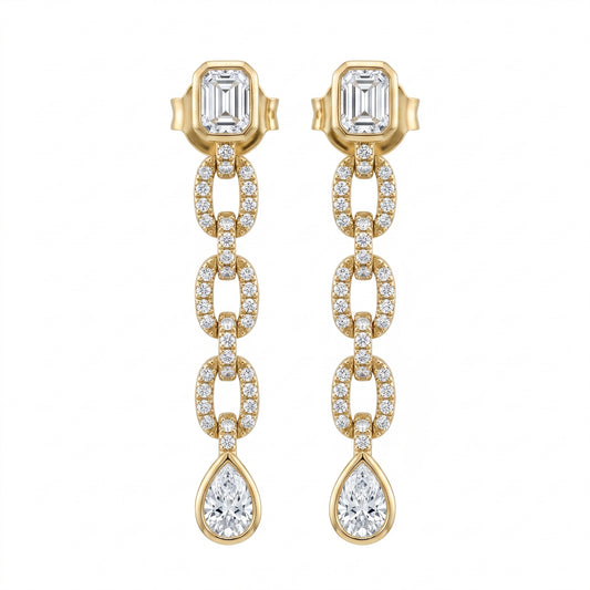 Luxe Link Diamond Drops