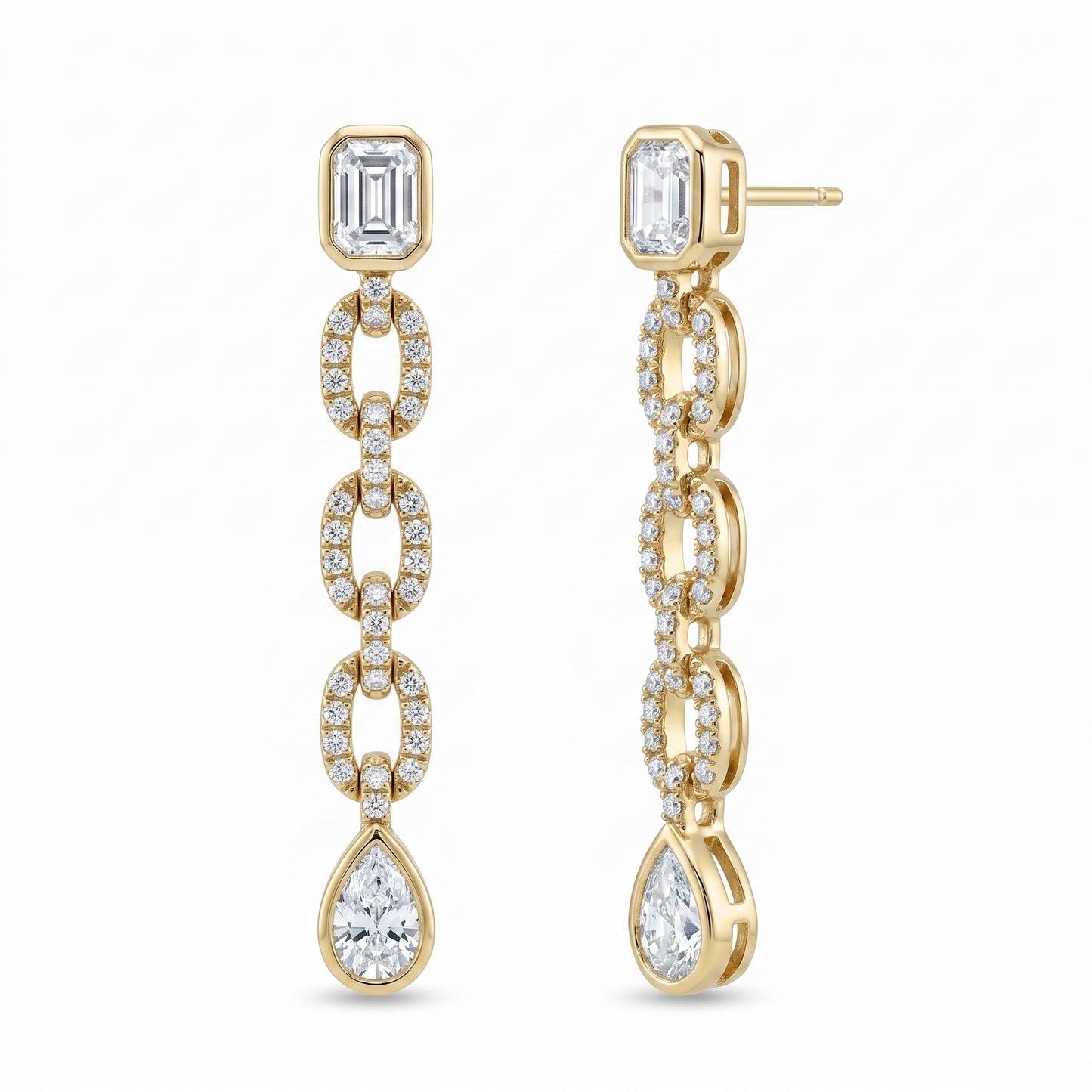 Luxe Link Diamond Drops