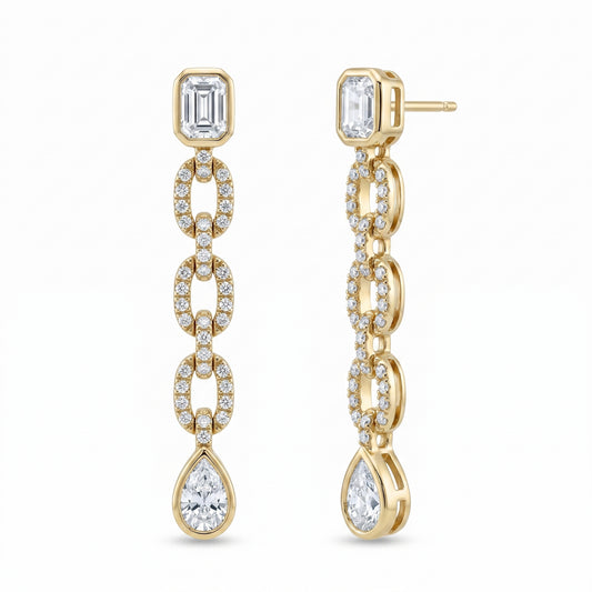 Luxe Link Diamond Drops