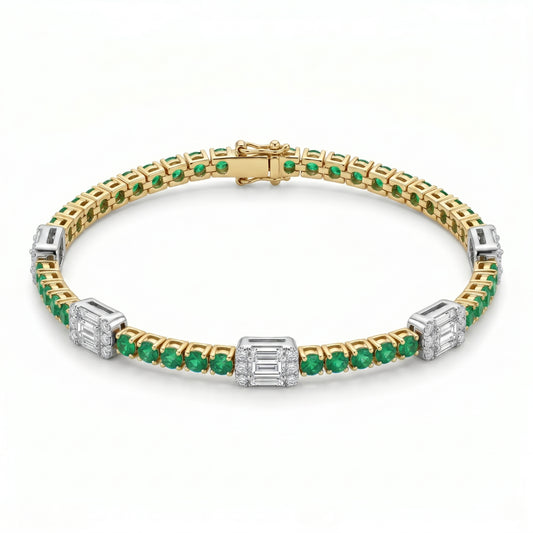 Emerald Muse Tennis Bracelet