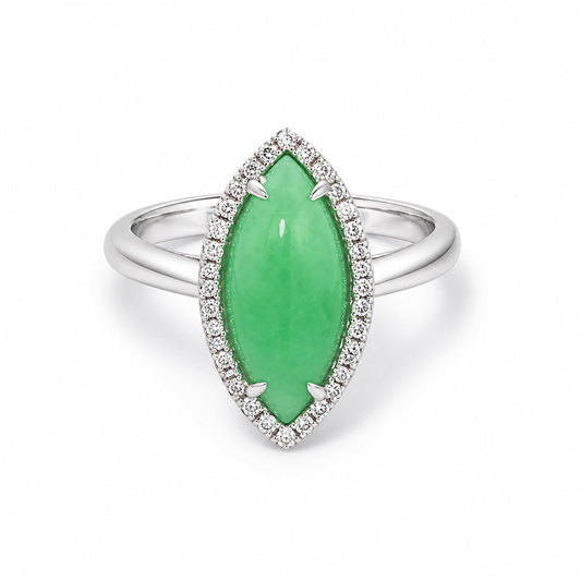 Marquise Jade Ring