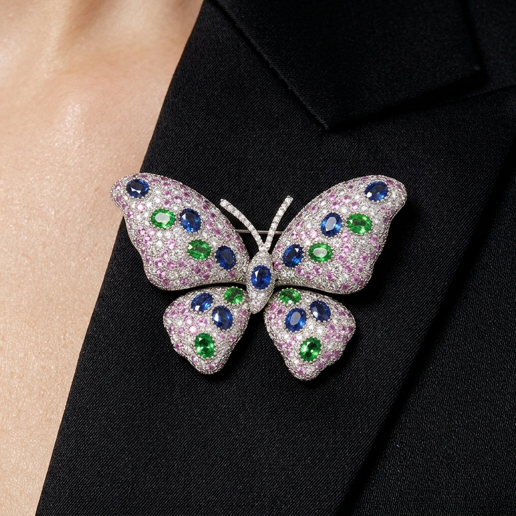 Exotic Butterfly Brooch