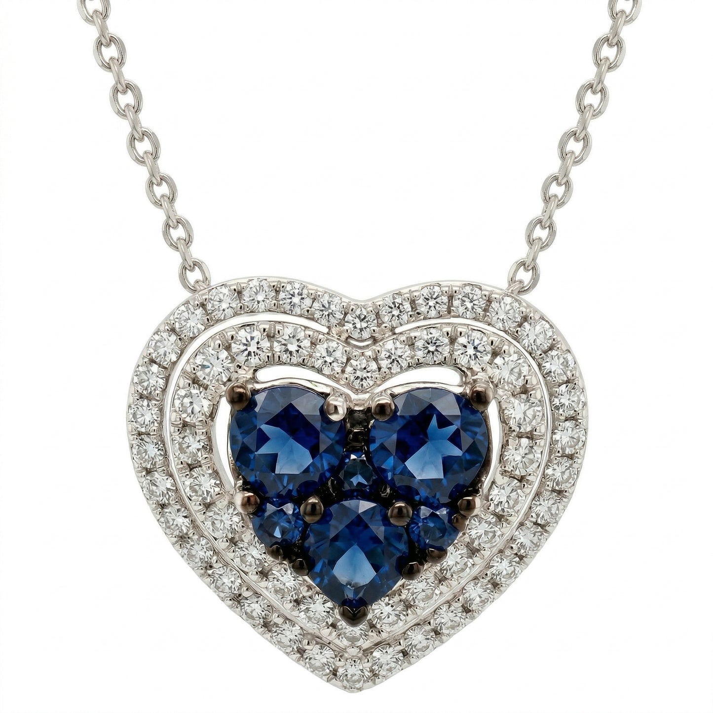 Sapphire Heart Necklace