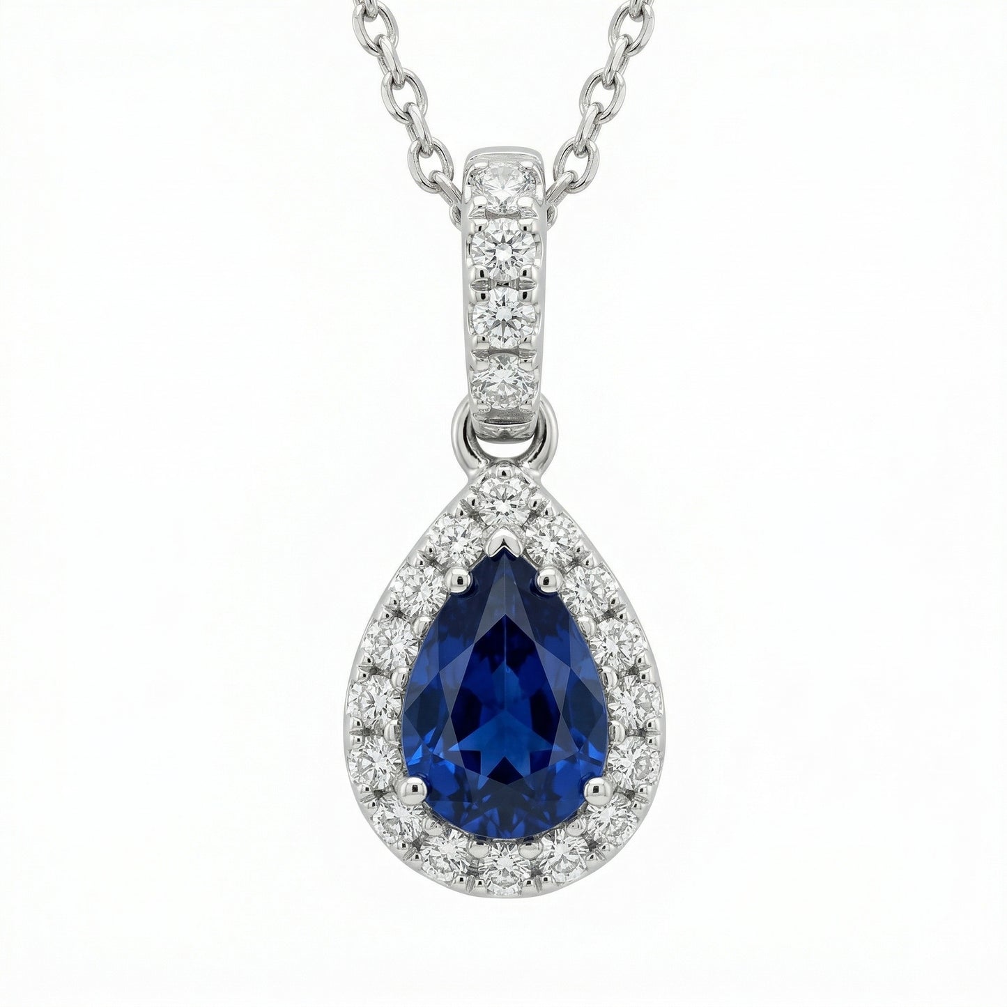 Sapphire Drop Pendant