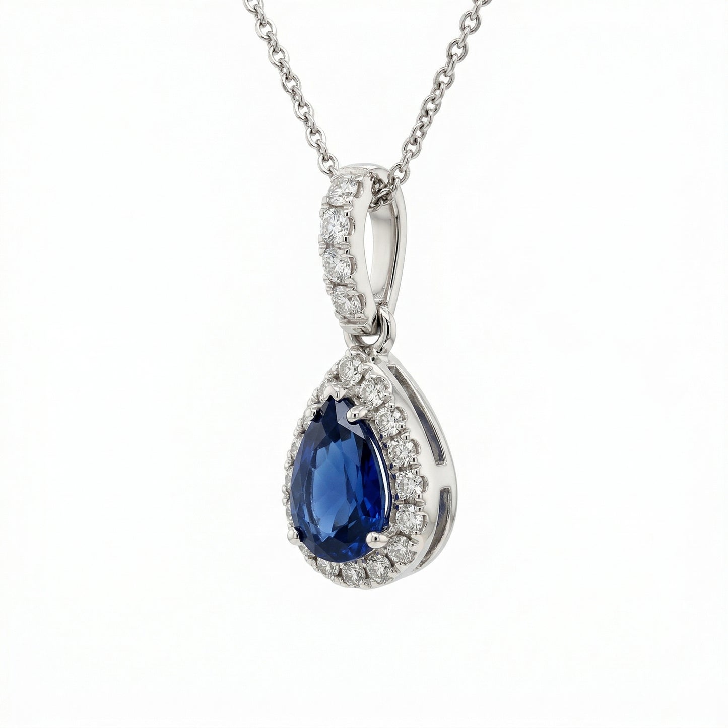 Sapphire Drop Pendant