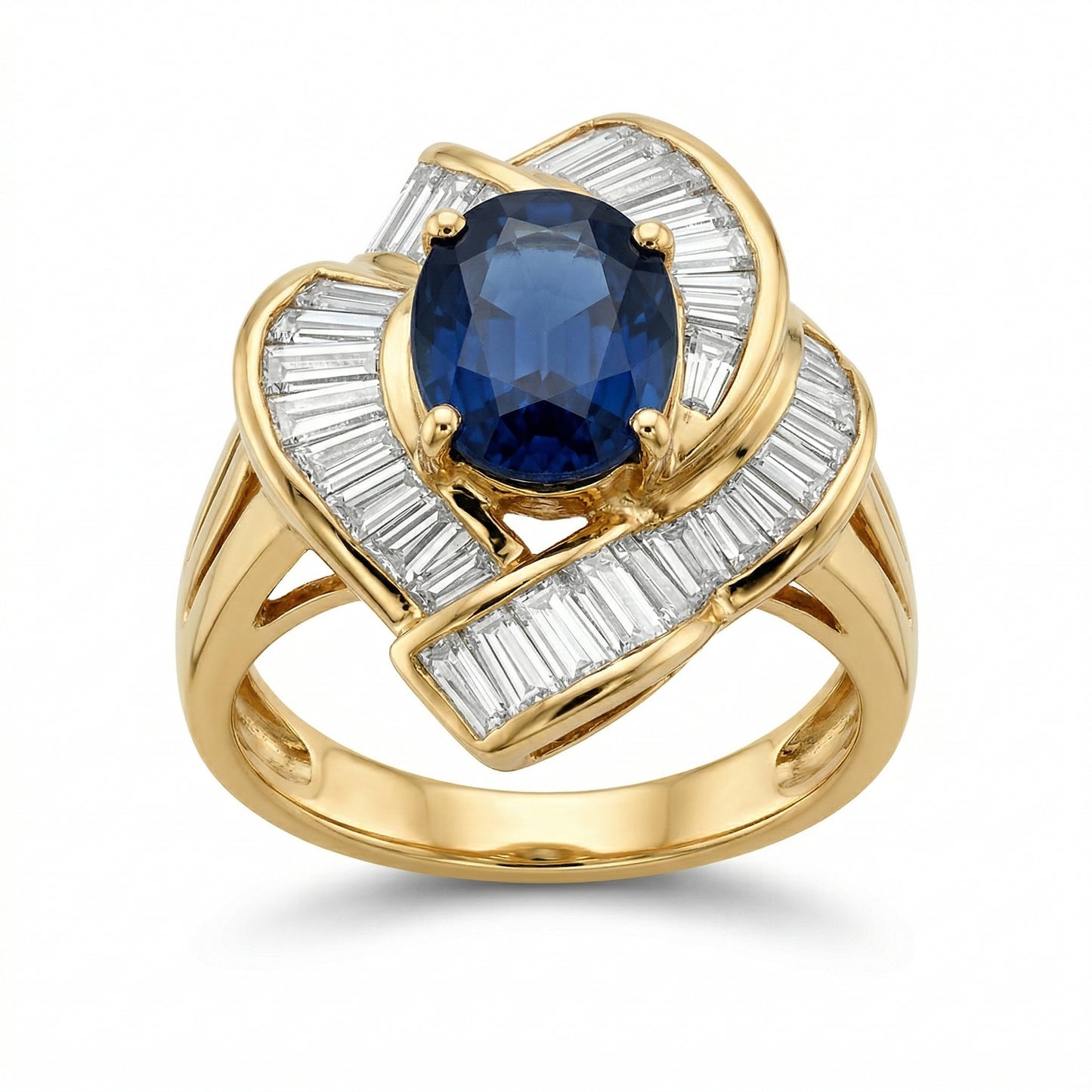 Vintage Sapphire Baguette Ring