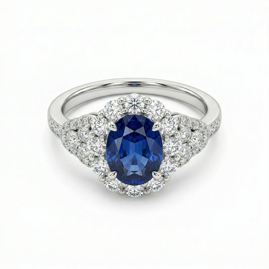 Sapphire Diamond Ring