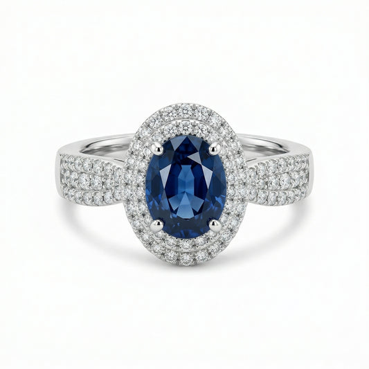 Oval Sapphire Pop Ring