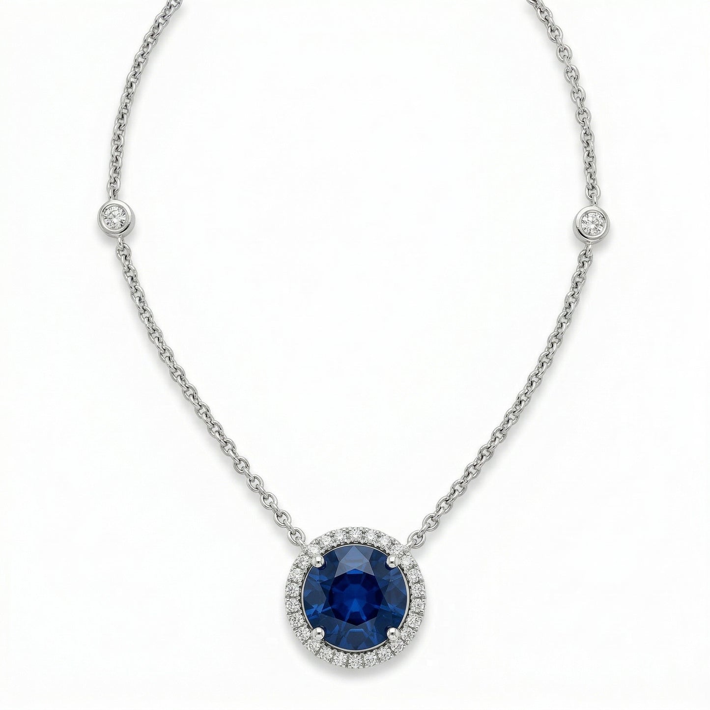 Center Sapphire Necklace