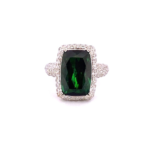 7.92ct Green Tourmaline Ring