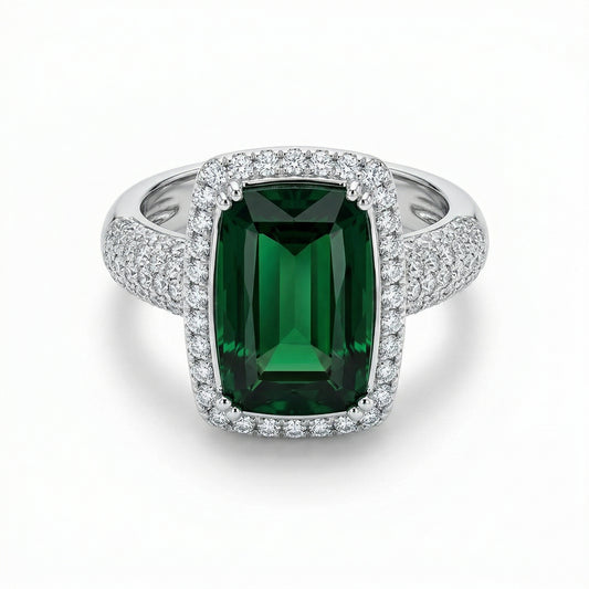 7.92ct Green Tourmaline Ring