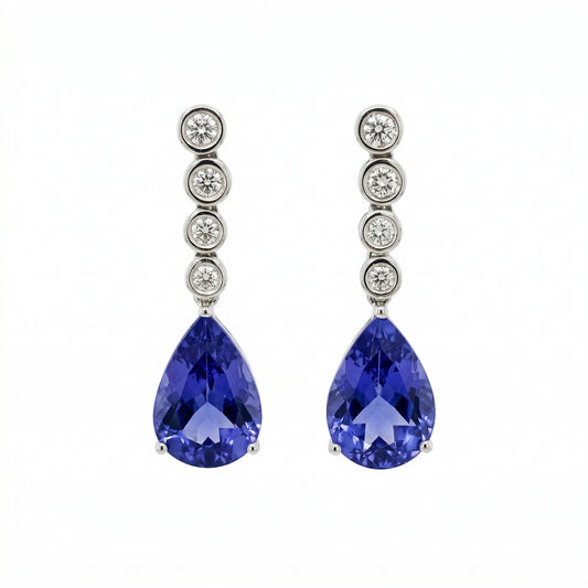 Tanzanite Teardrop Earrings