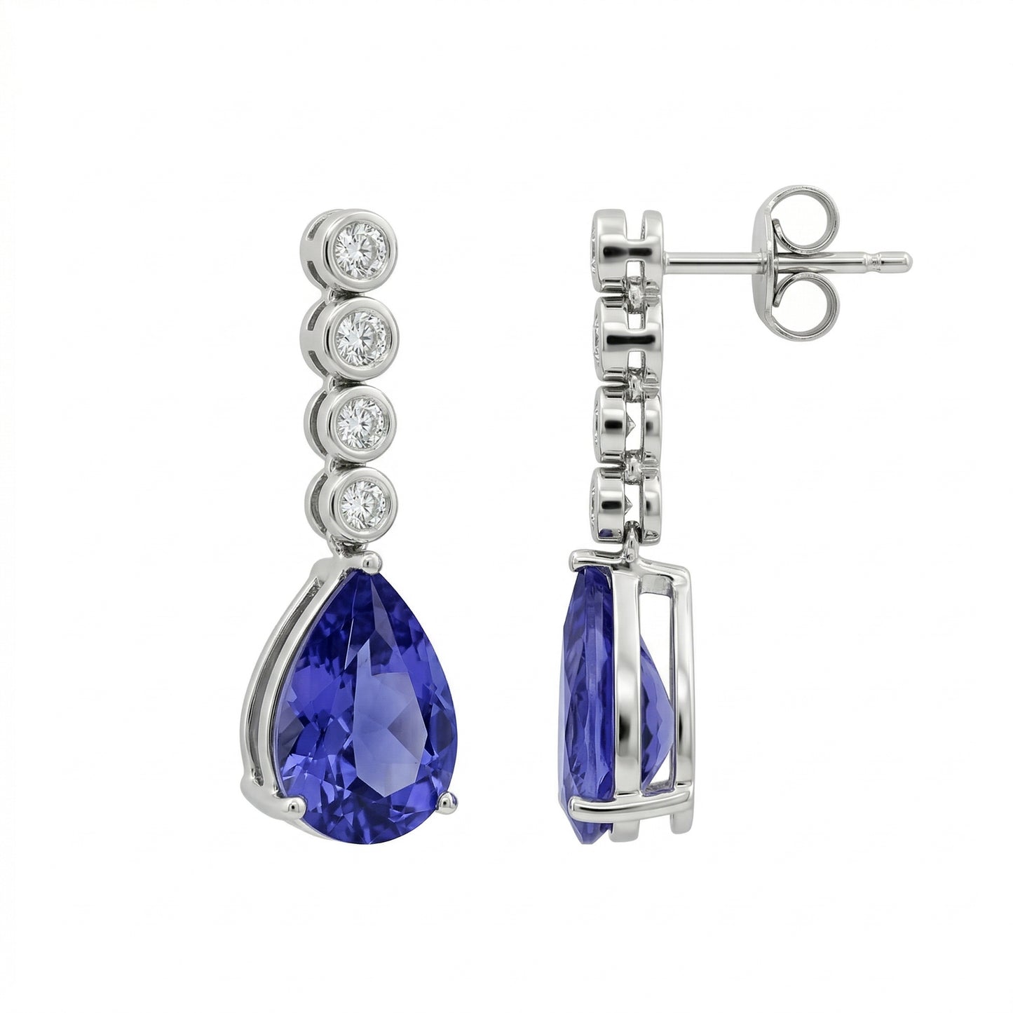 Tanzanite Teardrop Earrings