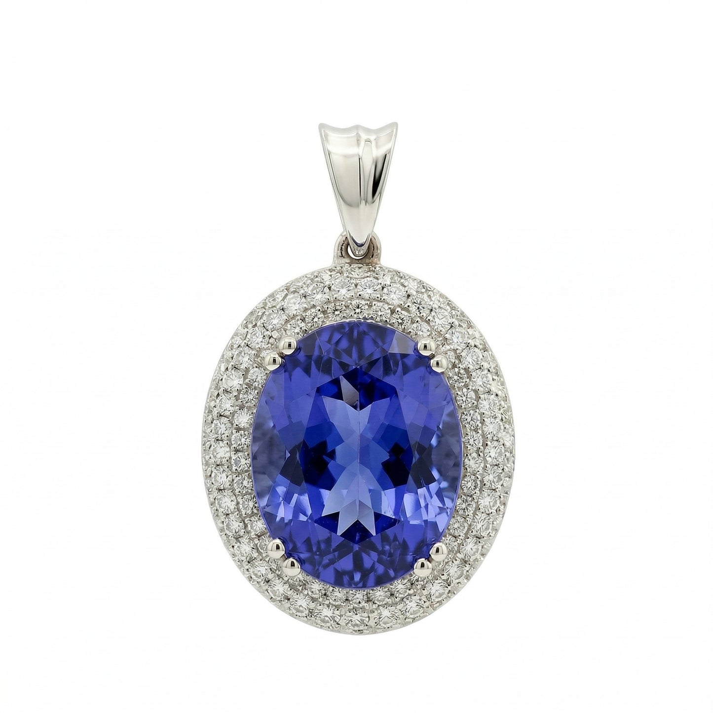 9.62 carat Tanzanite Oval Pendant