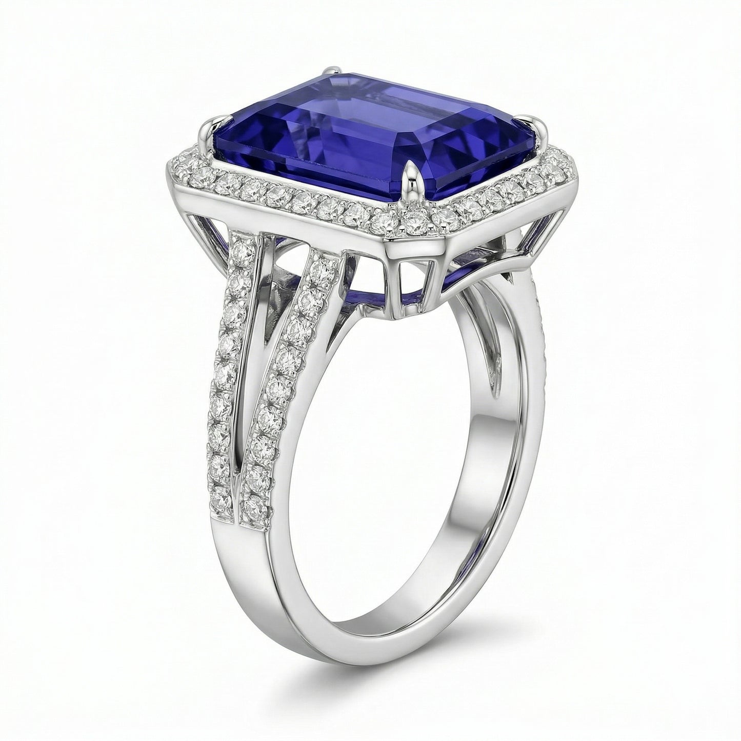 Tanzanite Emerald cut Ring