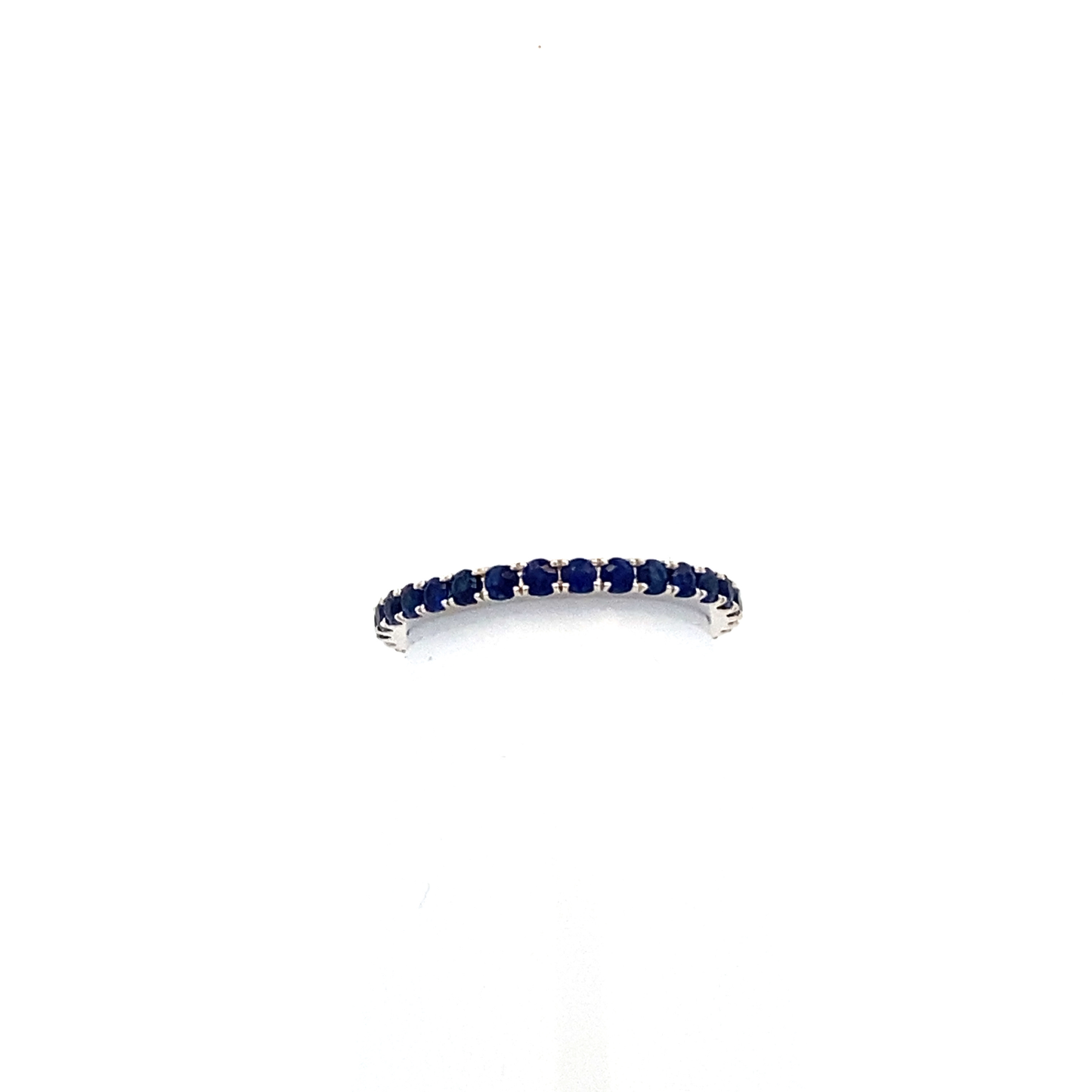 Diamond/Sapphire Split Eternity Band